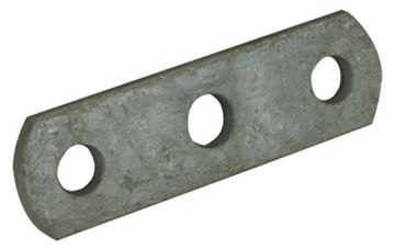 Axle Tie Plate Flat Galvanized, Three Hole, CE Smith 20024G