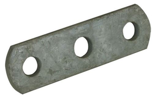 Axle Tie Plate Flat Galvanized, Three Hole, CE Smith 20024G