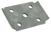 Axle Tie Plate Formed Galvanized for 1/2" U-Bolt, CE Smith 20001G