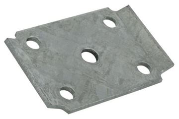 Axle Tie Plate Formed Galvanized for 1/2" U-Bolt, CE Smith 20003G