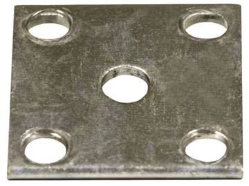 Trailer Axle Tie Plate Round Axle, 3.5" by 3.5", Reliable TP-R-120