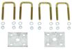 Trailer Tie Plate U-Bolt Kit for 1.5" Square Axle, CE Smith 23102