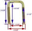 Trailer Tie Plate U-Bolt Kit for 1.5" Square Axle, CE Smith 23102