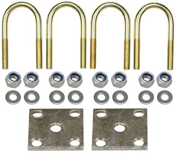 Trailer Tie Plate U-Bolt Kit for 1.75" Round Axle, Reliable UBK-R120