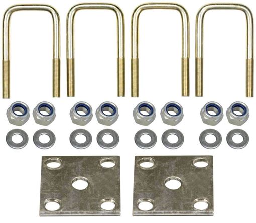 Trailer Tie Plate U-Bolt Kit for 2" Square Axle, Reliable UNK-S220