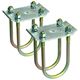 Trailer Tie Plate U-Bolt Kit for 2.375" Round Axle, CE Smith 23002