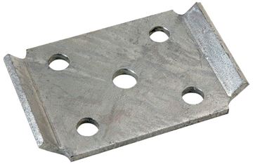 Axle Tie Plate Formed Galvanized for 1/2" U-Bolt, CE Smith 20001G