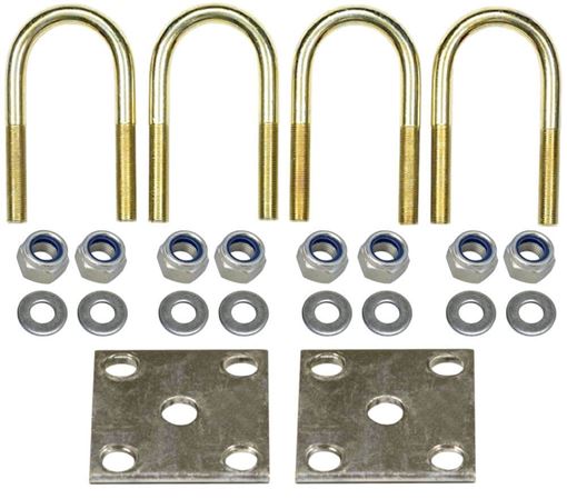 Trailer Tie Plate U-Bolt Kit for 3" Round Axle, Reliable UBK-R372