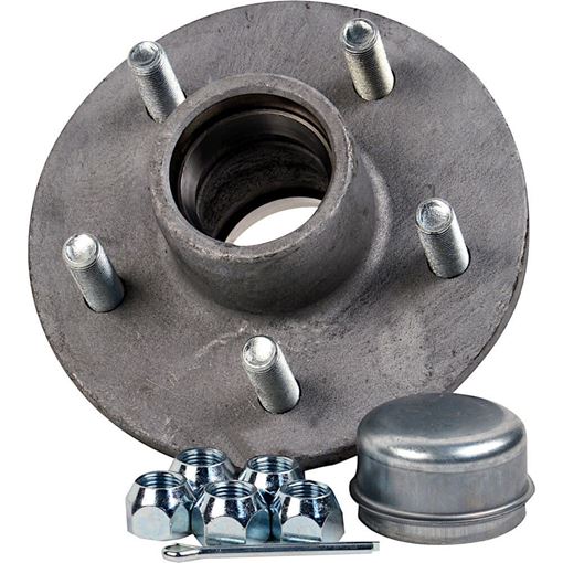 5 Bolt Trailer Hub Kit, Galvanized, 1" Spindle, 1250 lbs, CE Smith 13215