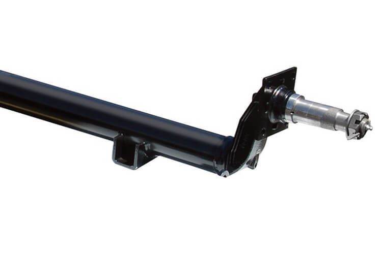 88" Round Trailer Drop Axle, 3700 Lb load, Stepped Spindle, Brake