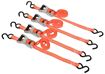 1" X 10' 1,500 Lb. Polyester Ratcheting Web Clamp Tie Downs, 4pk, Erickson 31352