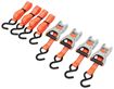 1" X 10' 1,500 Lb. Polyester Ratcheting Web Clamp Tie Downs, 4pk, Erickson 31352