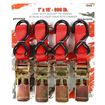 1" X 10' 900 Lb. Polyester Strap, 4 pack, Light Duty, Erickson 01418