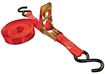 1" X 15' 1,200 Lb. Polyester Ratcheting Tie Downs, 2 Pack, Red, Erickson 34401