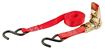 1" X 15' 1,200 Lb. Polyester Ratcheting Tie Downs, 4 pack Red, Erickson 31418
