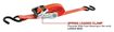 1" X 15' 1,500 Lb. Polyester Web Clamp Ratcheting Tie Down Strap, Erickson 31350