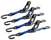 1" X 6' 2,000 Lb Polyester ATV/Motorcycle Ratchet Strap Blue 4pk, Erickson 05513