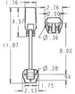 12" Heavy Duty Ultra Rubber/Polymer Hood Catch, Buyers Products WJ211