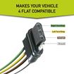 Plug-In Wiring Harness,  4-Pole Flat Trailer Connector, Hopkins 42235