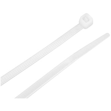 Performance Tool W2908 100 pc. 8 in. white cable ties