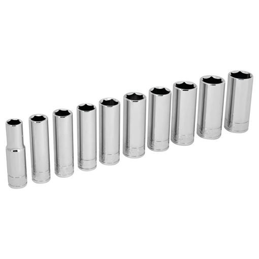 Performance Tool W38402 10 pc. 3/8 in. drive metric deep socket set