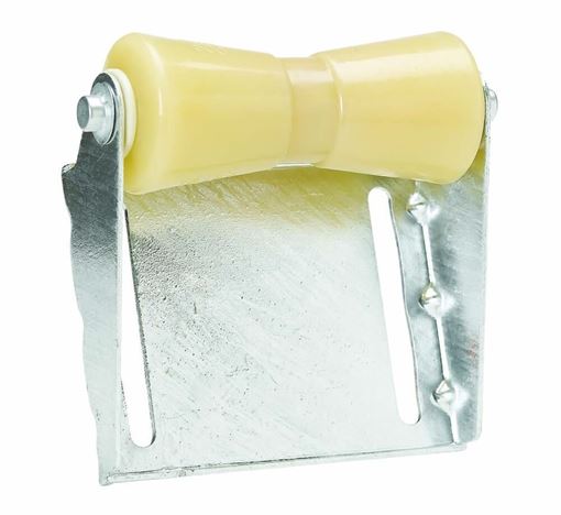 C.E. Smith 10453G panel bracket assembly with 8" yellow TPR keel roller