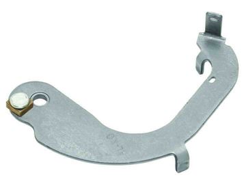 Tekonsha right-hand brake actuating lever with roller pin, zinc-plated curved lever