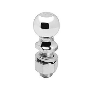 Draw-Tite chrome hitch ball, 1-7/8 inch, with threaded shank, washer and hex nut