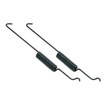 Brake return springs for electric trailer brakes — pair of long coil springs with hooked extension rods