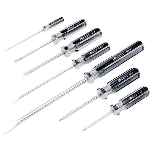 Performance Tool W80007 screwdriver set, 7 piece Phillips and slotted drivers