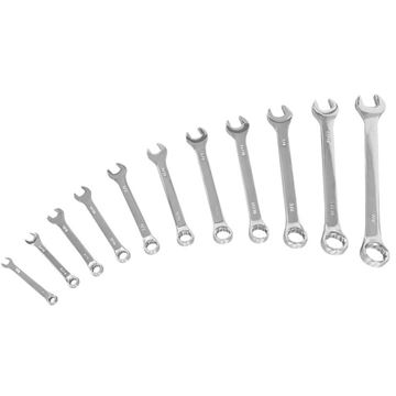 Performance Tool W1061 11 pc SAE combination wrench set in chrome vanadium steel