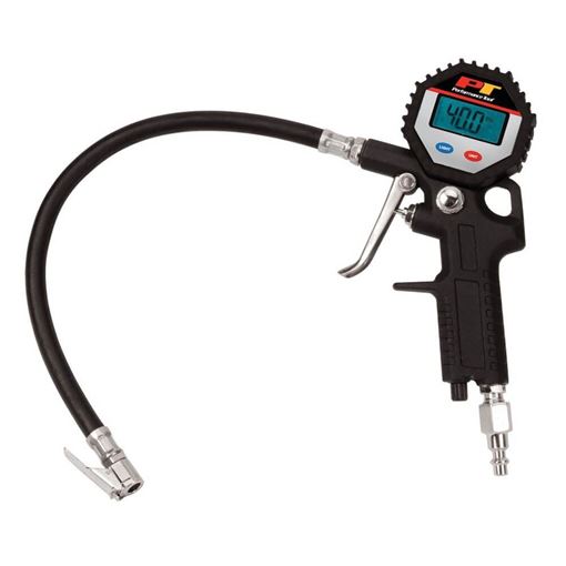 Performance Tool M525 digital tire inflator with back lit gauge, hose and clip on chuck