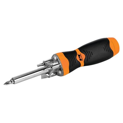 Performance Tool W9205 LED bit driver with on-board bit storage and included Phillips and slotted bits