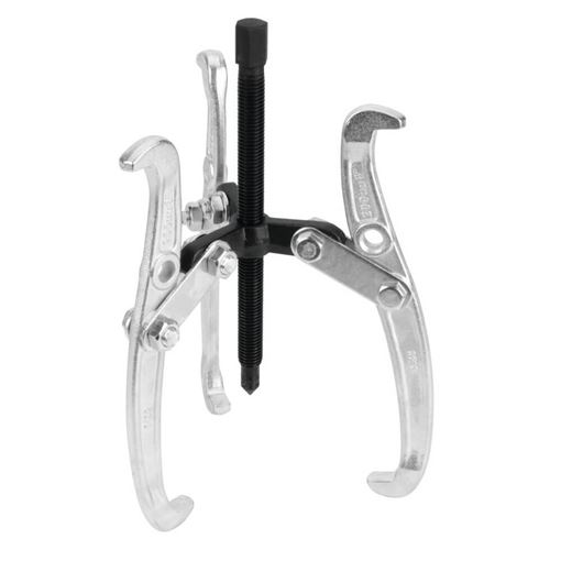 Performance Tool W138P silver zinc plated 3-jaw gear puller with black threaded center screw and crossbar