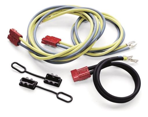 WARN 70928 50 amp quick connect wiring kit with winch lead, front and rear battery leads, quick connectors and dust covers
