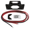 WARN 93720 black winch mount plate with contactor plate and hardware shown for Honda Pioneer 500